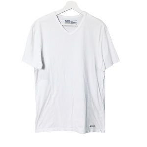 Columbia Sportswear Company Youth White V-neck Cotton T-Shirt L/G